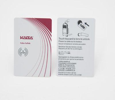 Kaba RFID keycard Staff 1K min 200 st