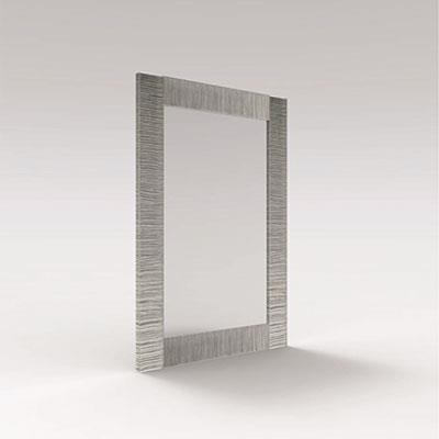 ZEUS speil med sølvfarget ramme 70x100
